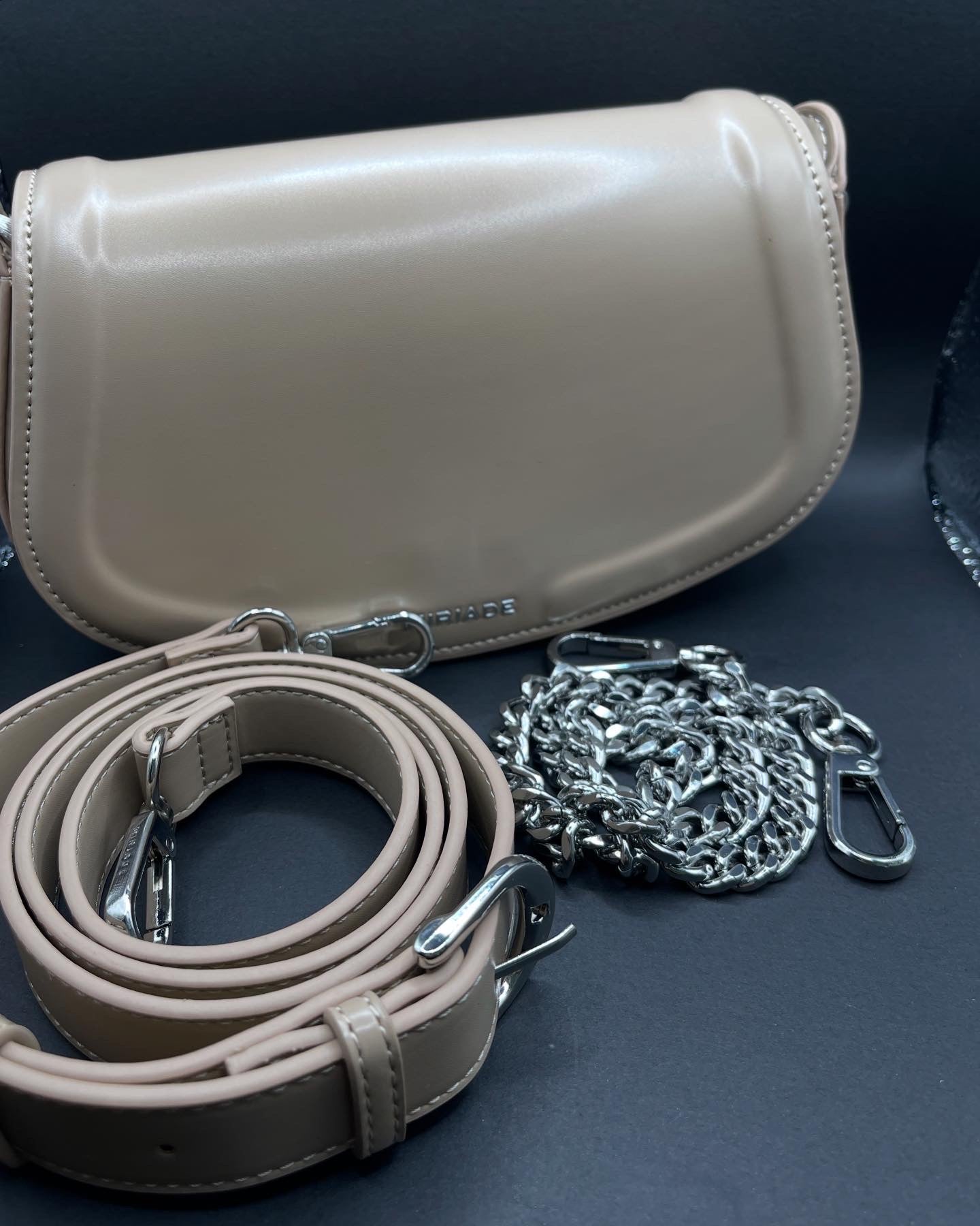 Miriade Taupe Shoulder & Crossbody Bag