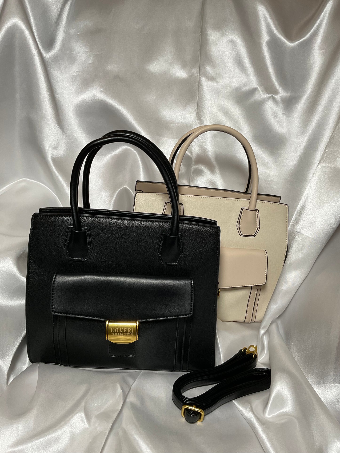 Timeless Black Structured Handbag – Coveri Collection