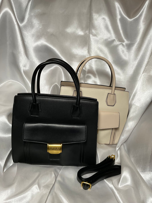 Timeless Black Structured Handbag – Coveri Collection
