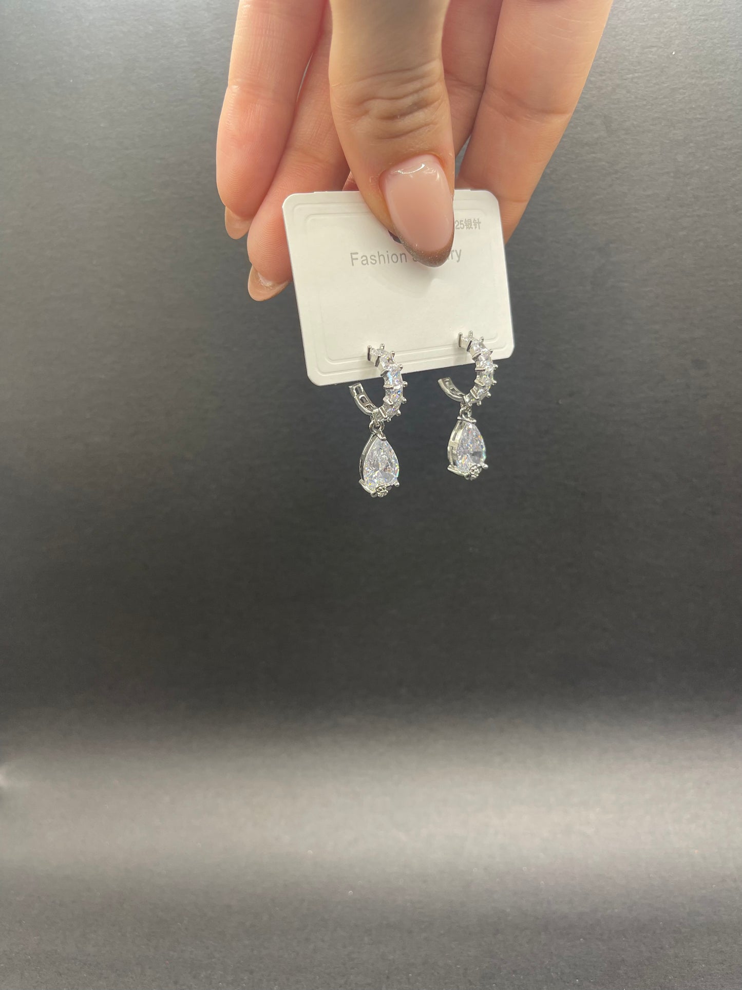 Silver Teardrop Earrings